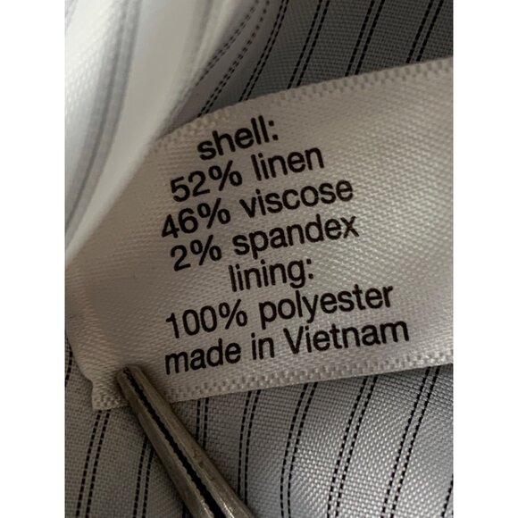 Lane Bryant Womens Blue Linen Blend Blazer Size 24W Plus Cuffable NWT 8697 - Picture 3 of 12